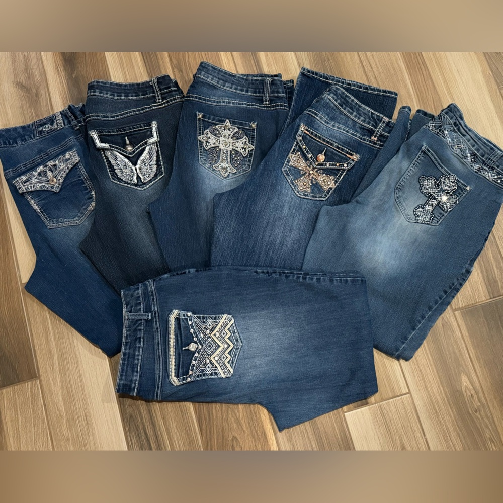 Lot (6) Cato 16W Bootcut Jeans